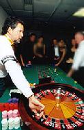 full size roulette tables for casino parties
